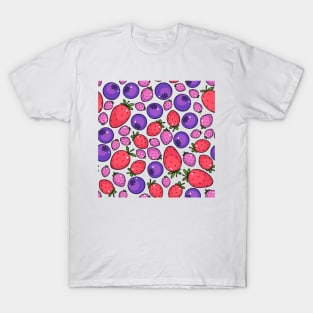 Extra fresh berries summer pattern T-Shirt